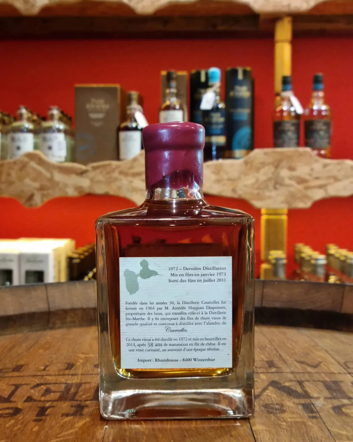 Domaine de Courcelles - Millésime 1972 38 ans - Edition Rhum House - Rhum Hors d'âge - 50 cl - 54 % Ma boutique