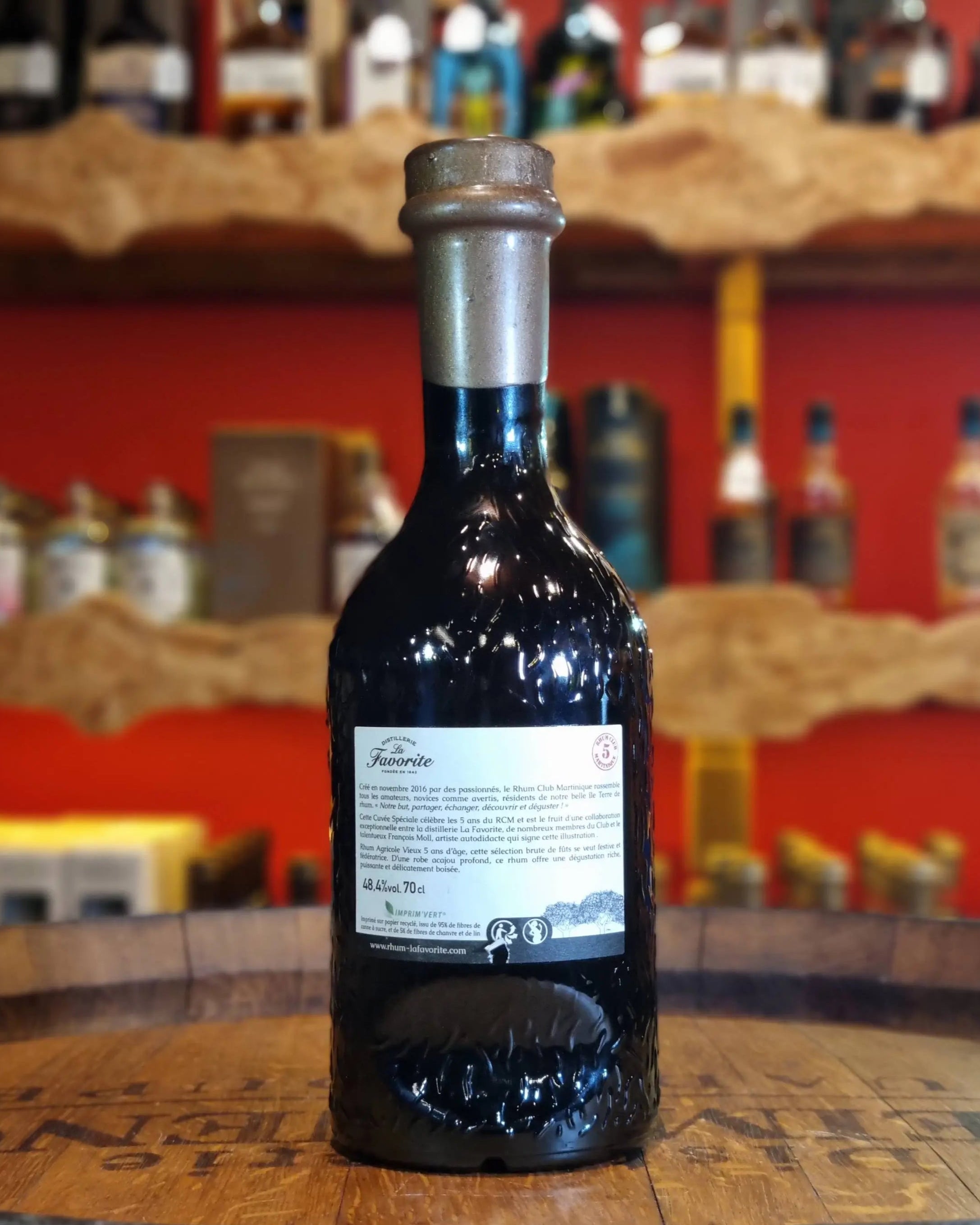 La Favorite - Cuvée Spéciale Célébration 5 ans - Rhum Vieux - Brut de Fût - 70cl - 48,4% Ma boutique
