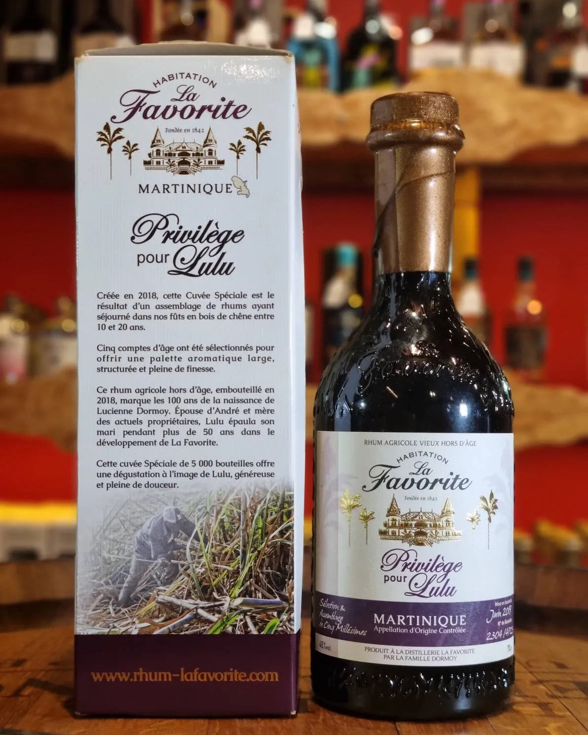 La Favorite - Cuvée Privilège pour Lulu 2019 (batch 1) - Rhum Vieux Agricole Hors d’Âge - 70cl - 45% Ma boutique