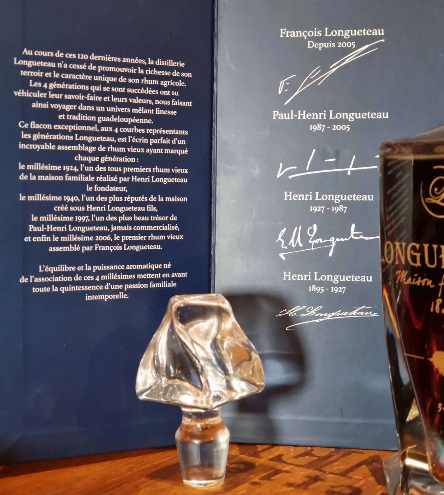 Longueteau - Carafe Millésime 120 ans - Rhum Hors d'Âge  - 70cl - 43% Ma boutique