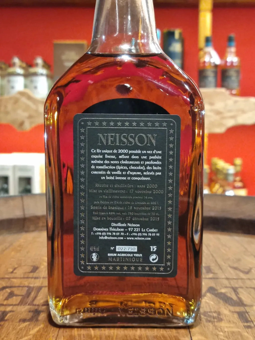 Neisson - Millésime 2000 15 ans batch 2 - Rhum Hors d'Âge - 70cl - 48% Ma boutique