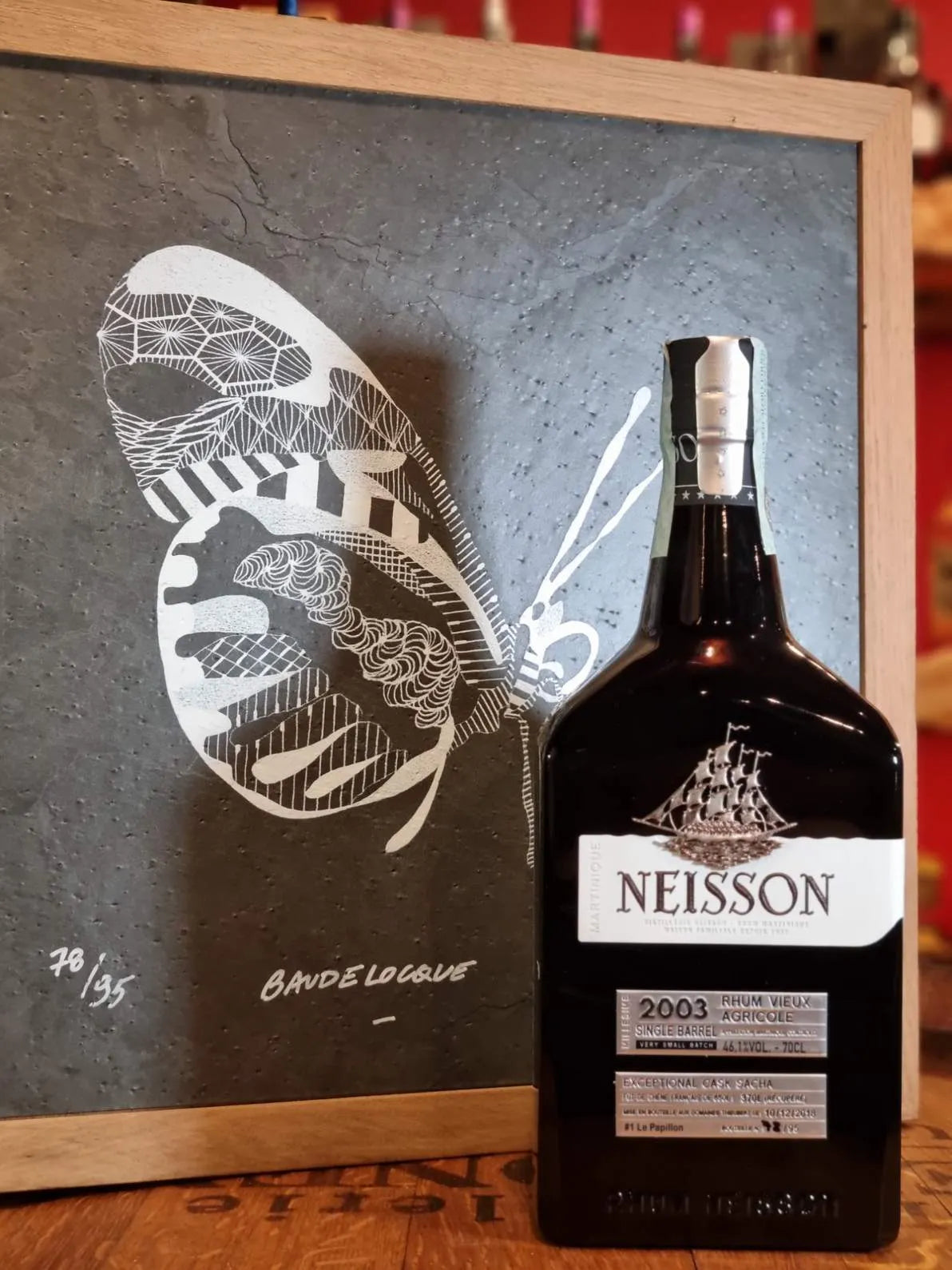 Neisson - Cuvée Sacha Millésime 2003 14 ans - Papillon - Rhum Hors d'Âge - 70cl - 46,1 % Ma boutique
